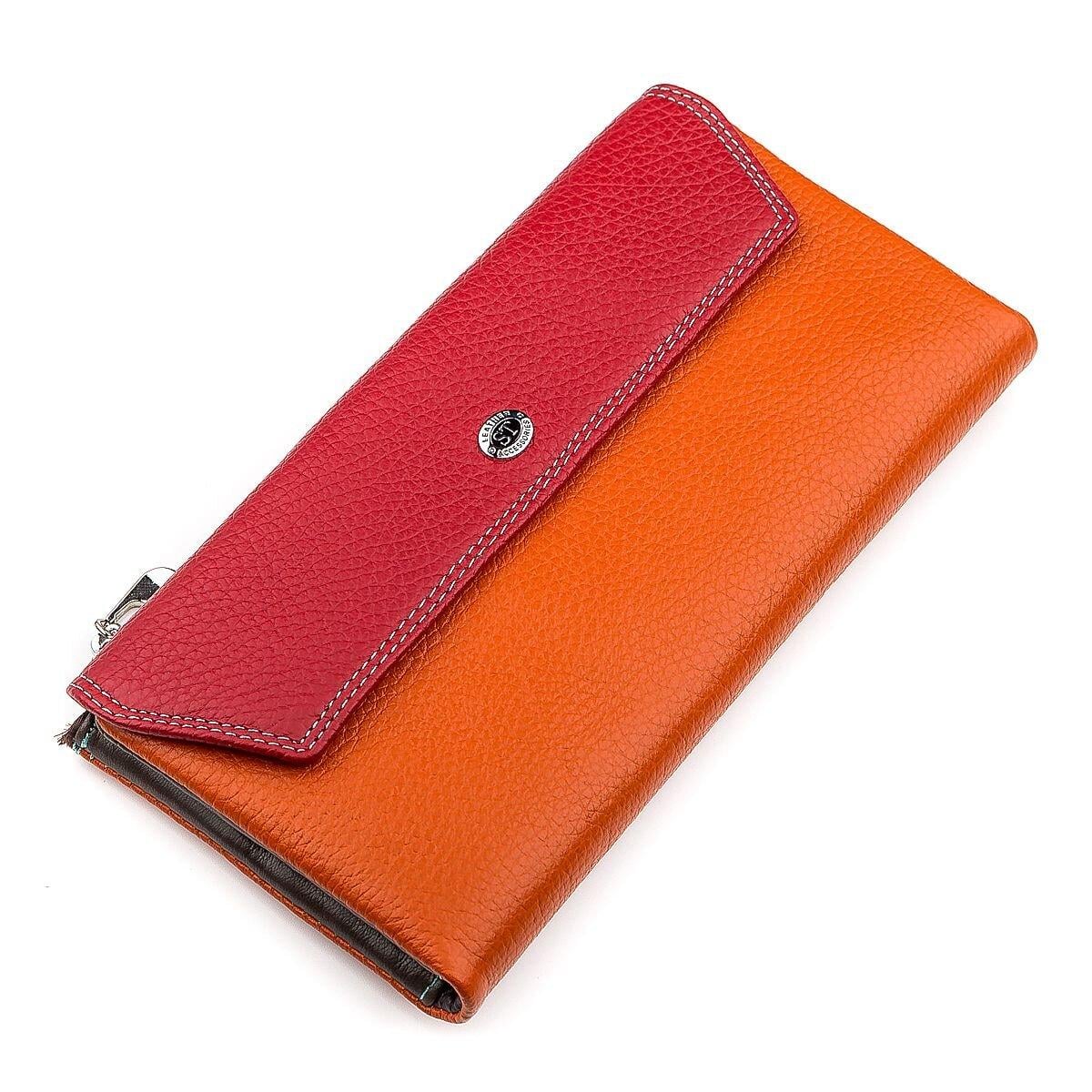 Кошелек кожаный ST Leather 18406 Красный (168-136-18406)