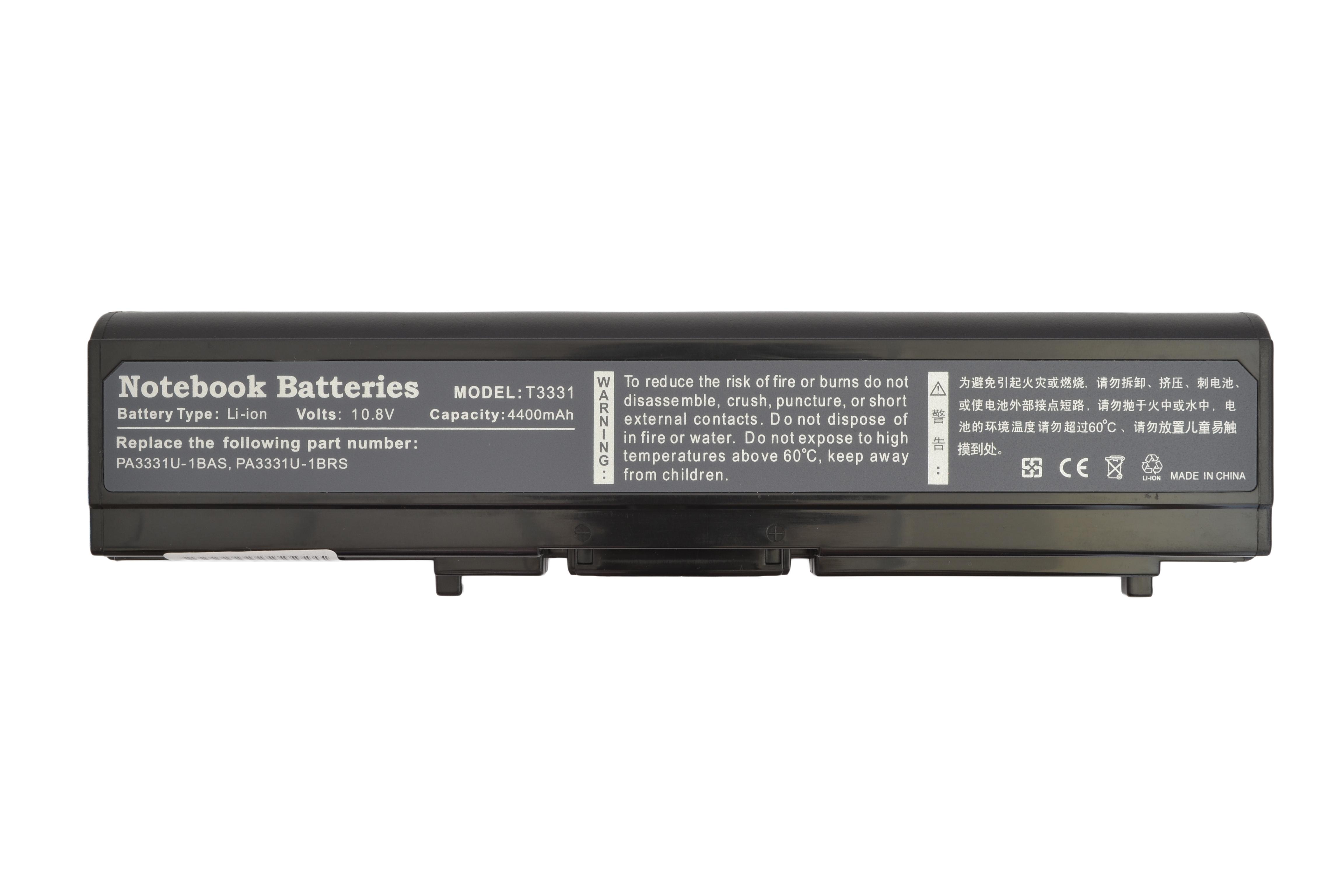Аккумулятор для ноутбука Toshiba PA3331U Satellite Pro M30 10,8 V 4400 mAh (8413589)