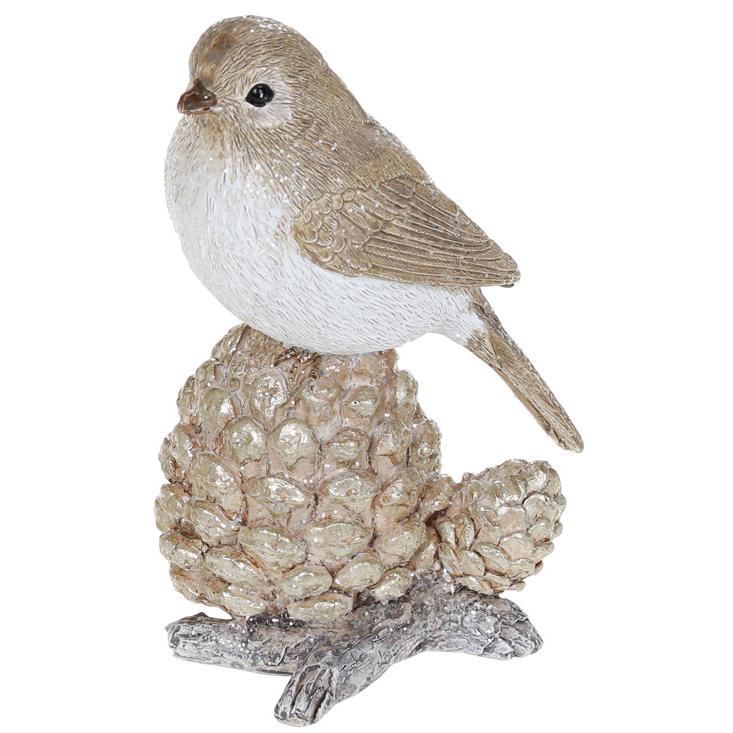 Декоративная статуэтка Птичка на шишке BonaDi (707-444)