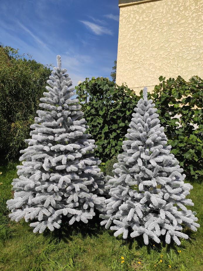 Штучна ялинка лита Буковельська засніжена з підставкою 2,50 м Зелений/Білий (NYT15287) - фото 7