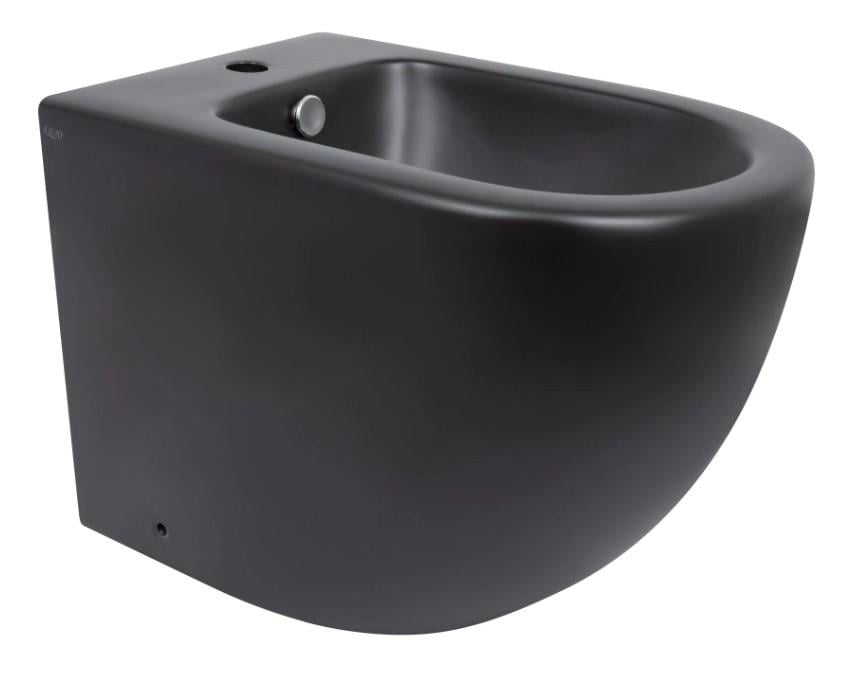 Биде напольное Qtap Robin Matt Black (QT13442141CMB)