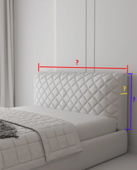 Съемный чехол на изголовье кровати 140 см Коричневый - фото 2