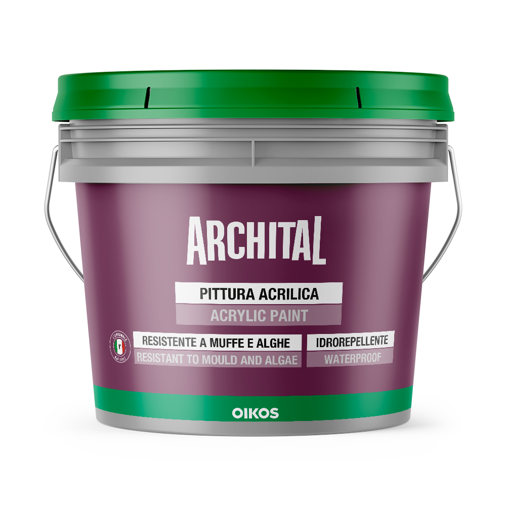 Краска для фасадов водоэмульсионная Oikos ARCHITAL 1 л (2493479351) - фото 1