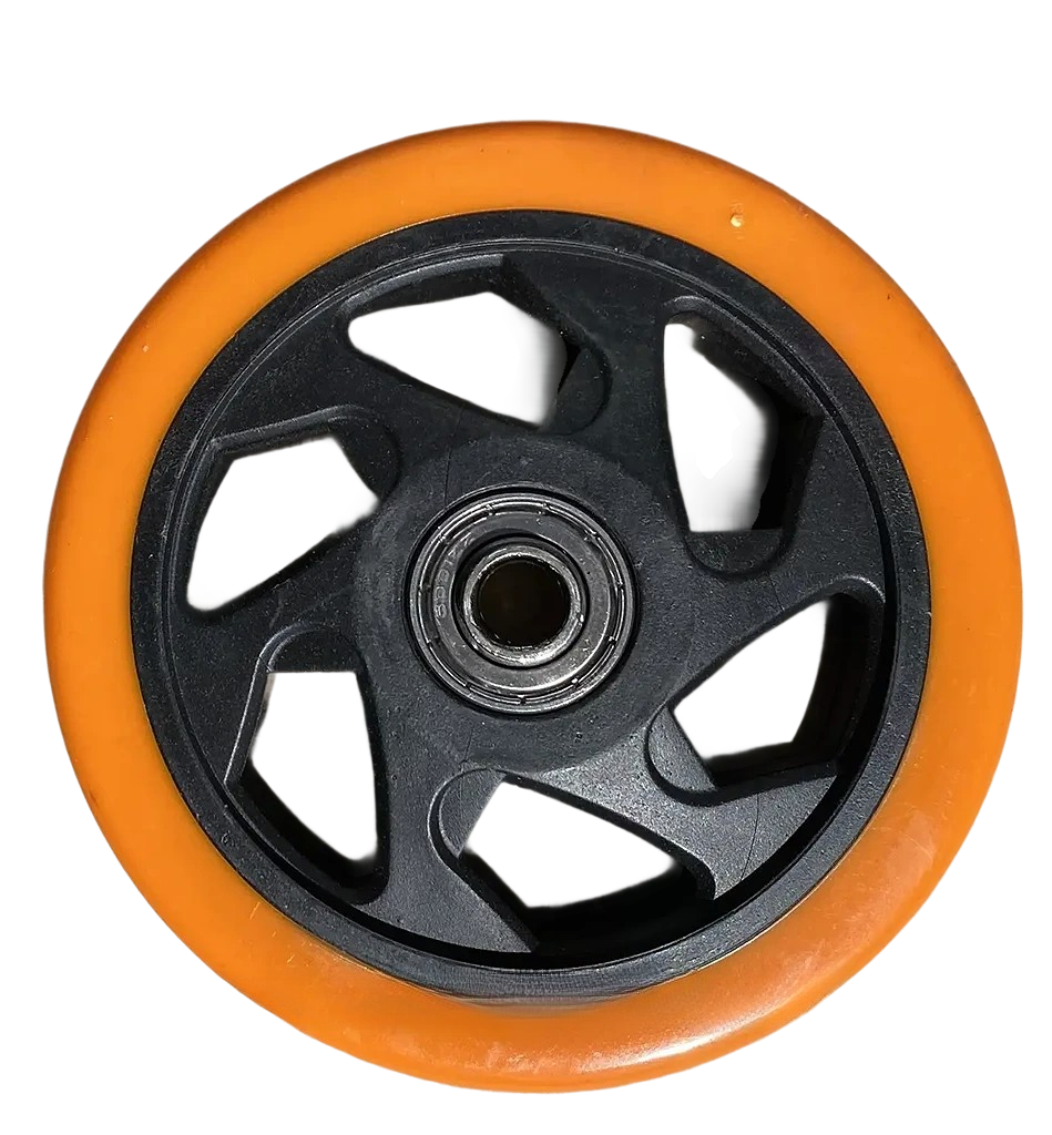 Колесо полиуретановое в поворотном кронштейне с тормозом d 125 мм (2338147190) - фото 4 Колесо полиуретановое в поворотном кронштейне с тормозом d 125 мм (2338147190) - фото 4