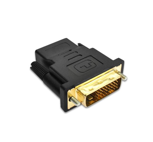 Переходник HDMI DVI-I 24+1 pin male to female Black (595329)