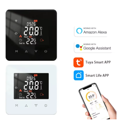 Терморегулятор для теплої підлоги 16А Tuya розумний домашній термостат Wi-Fi - фото 2 Терморегулятор для теплої підлоги 16А Tuya розумний домашній термостат Wi-Fi - фото 2