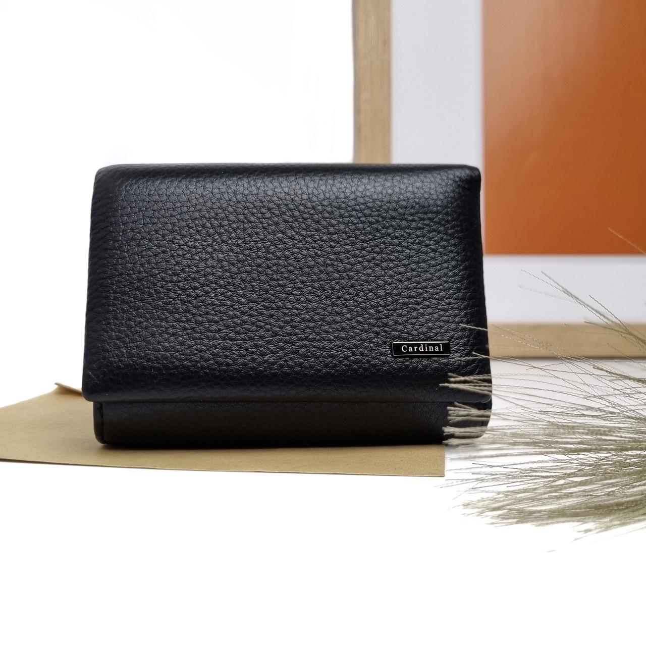 Гаманець жіночий Cardinal натуральна шкіра Чорний (052B-01(1))