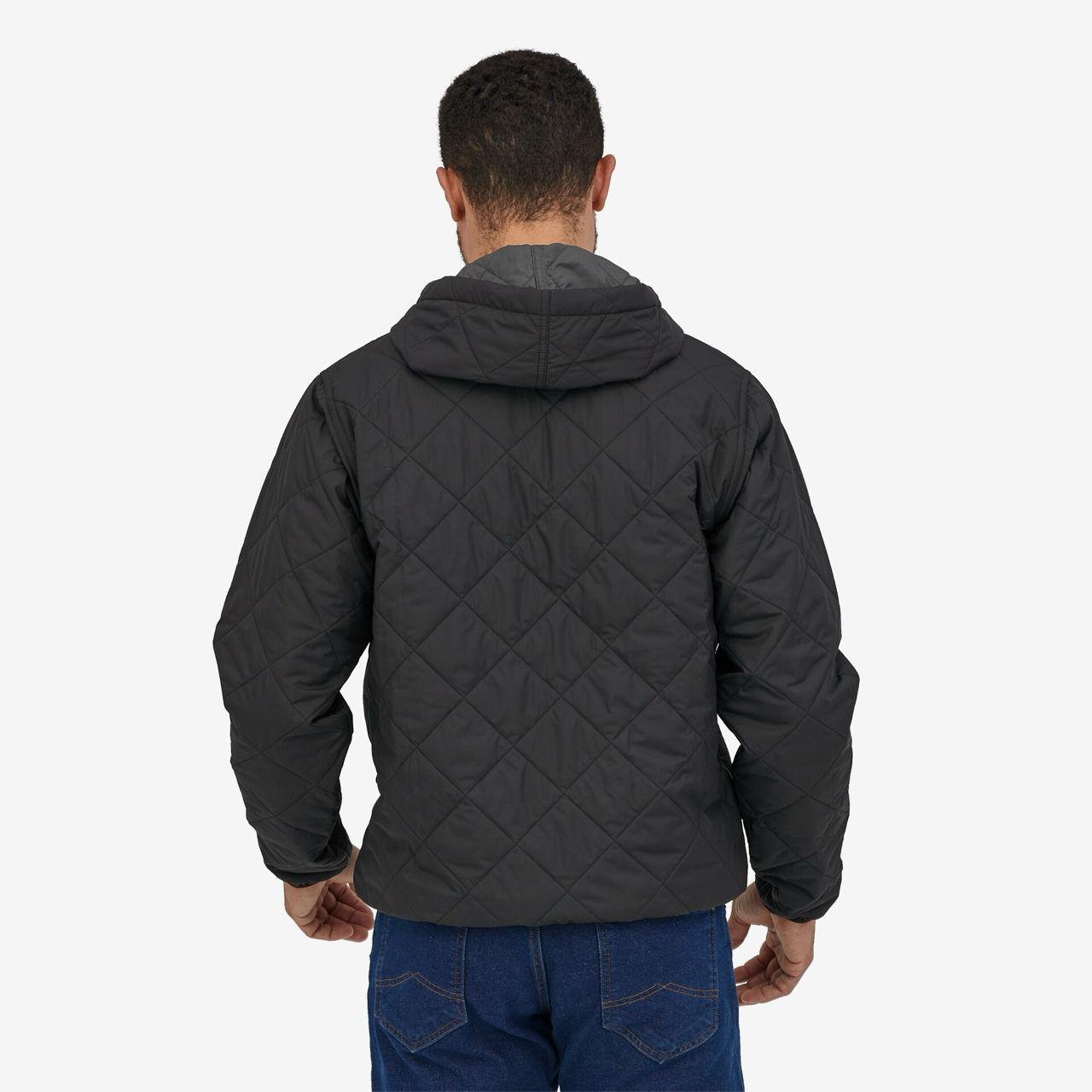 Куртка Patagonia Men's Diamond Quilted Bomber Hoody L Black (BLK27610-L) - фото 2