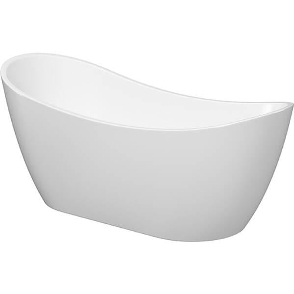 Ванна акрилова Cersanit ZEN DOUBLE 182X71 із сифоном та хромованим донним клапаном click-clack Білий глянець