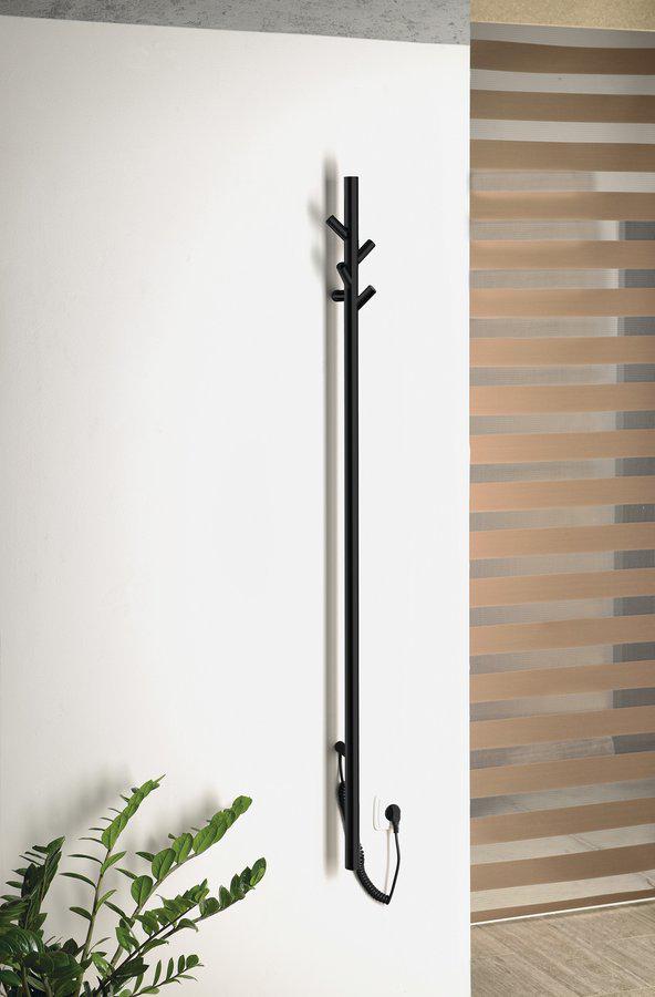 Рушникосушка електрична Sapho PASADOR 30 W з прихованим піключенням 150x1500 мм Black mat (ER175BV+ER130)