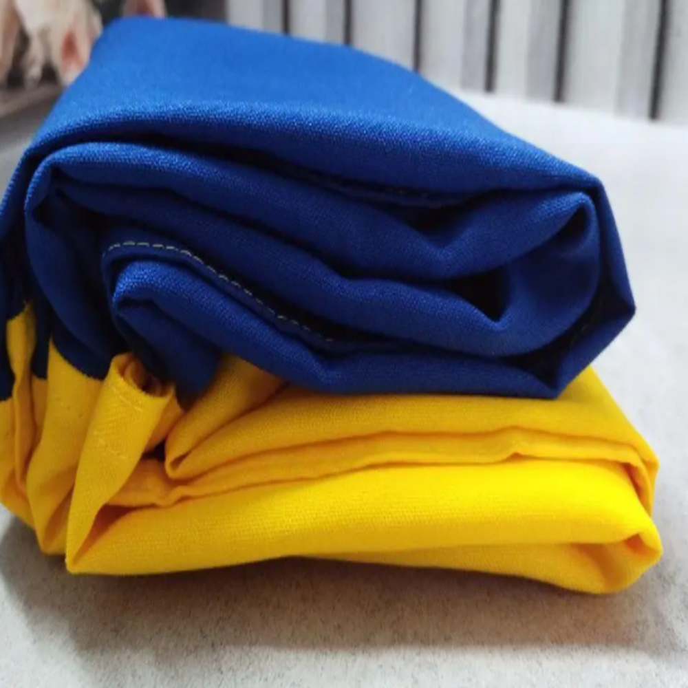 Флаг Украины Kayfovo из габардина 90х135 см наружный Сине-желтый (28727) - фото 3 Флаг Украины Kayfovo из габардина 90х135 см наружный Сине-желтый (28727) - фото 3