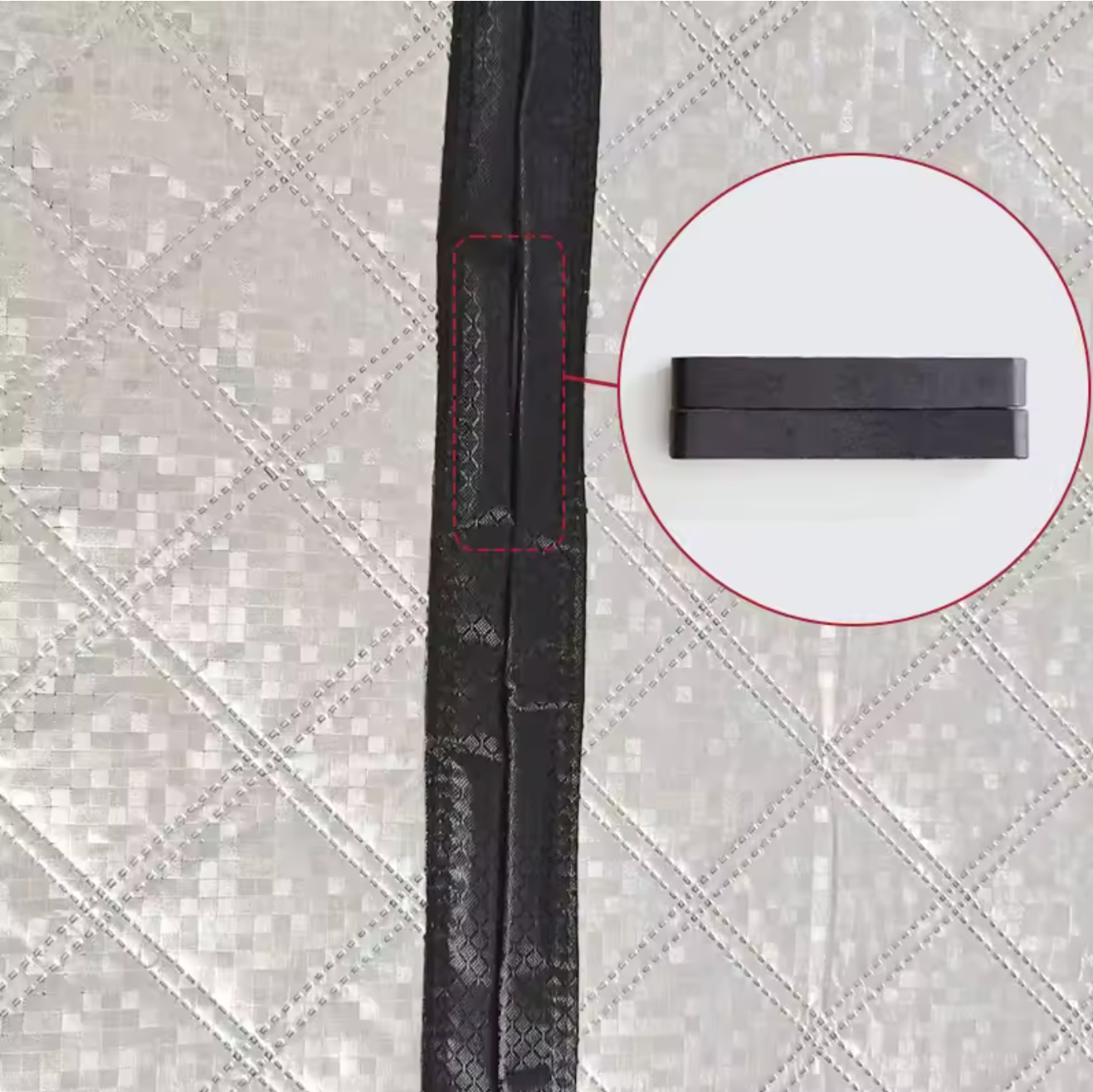 Штори теплі на двері на магнітах 0,8x2,1 м - фото 3