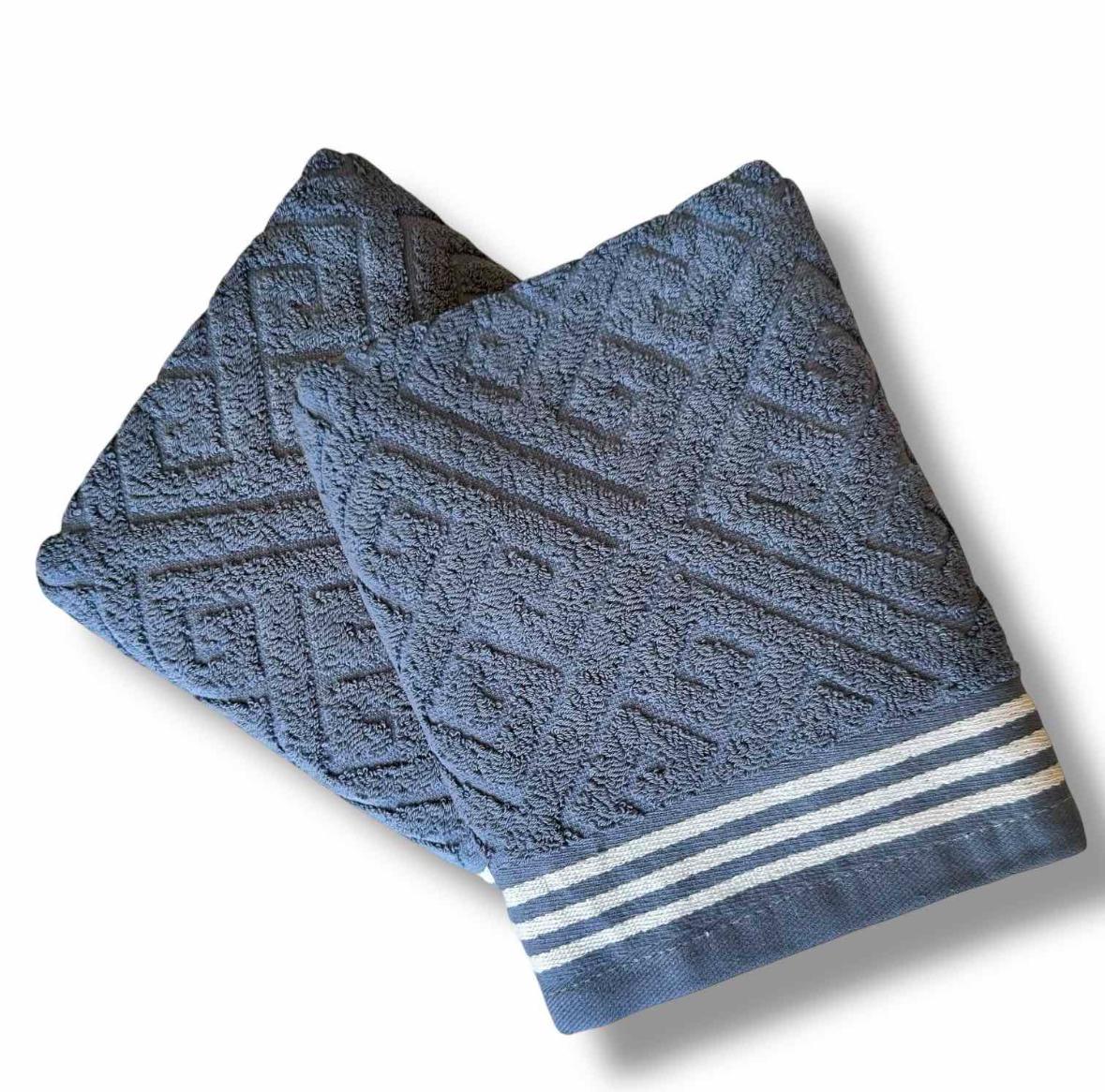 Рушник махровий Koloco 50х90 см Сталевий синій (88-261-2) - фото 2 Рушник махровий Koloco 50х90 см Сталевий синій (88-261-2) - фото 2