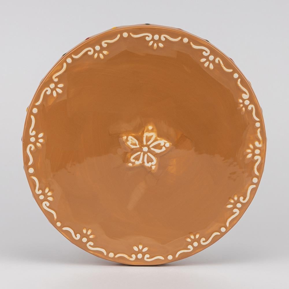 Тортівниця керамічна Новорічний пряник 25,5 см (6036-001) - фото 3 Тортівниця керамічна Новорічний пряник 25,5 см (6036-001) - фото 3