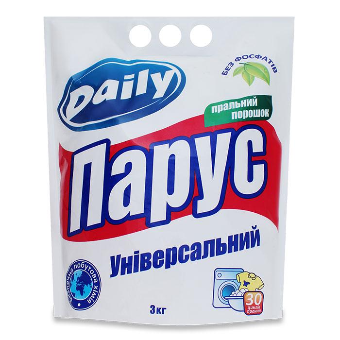 Пральний порошок універсальний Парус Daily 3 кг (4820017661492)