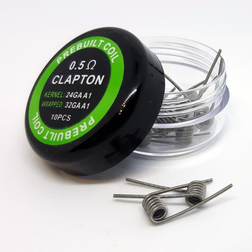 Комплект спіралей Prebuilt Clapton Coil 0,5 Ом A1 10 шт. Сріблястий (2689612497) - фото 3