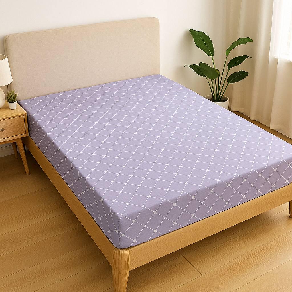 Простыня на резинке Простые узоры из сатина 180х200 см (S-1804sp/x180) Простыня на резинке Простые узоры из сатина 180х200 см (S-1804sp/x180)