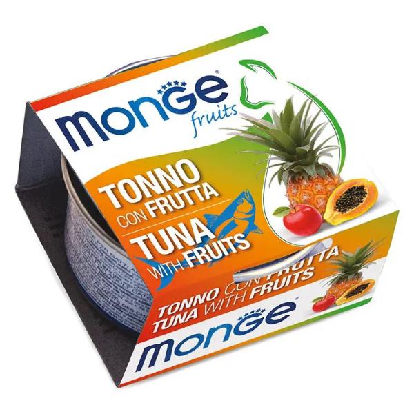 Корм для кошек влажный Monge Cat Wet тунец с фруктами 80 г (000025705)