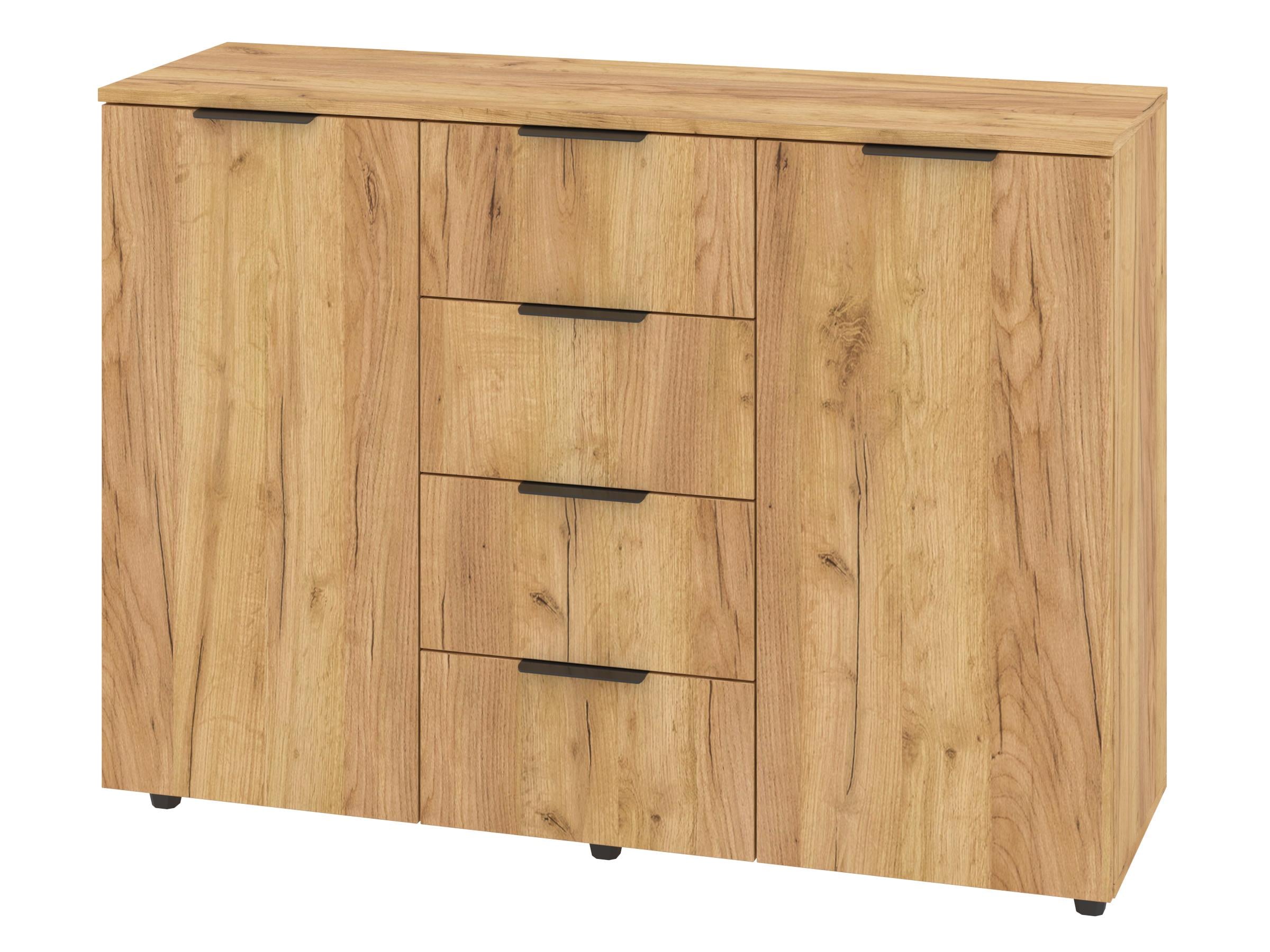 Комод с ящиками PEHOTIN К-4+2А ДСП 120х38х87,5 см Дуб тахо (PN-100633)