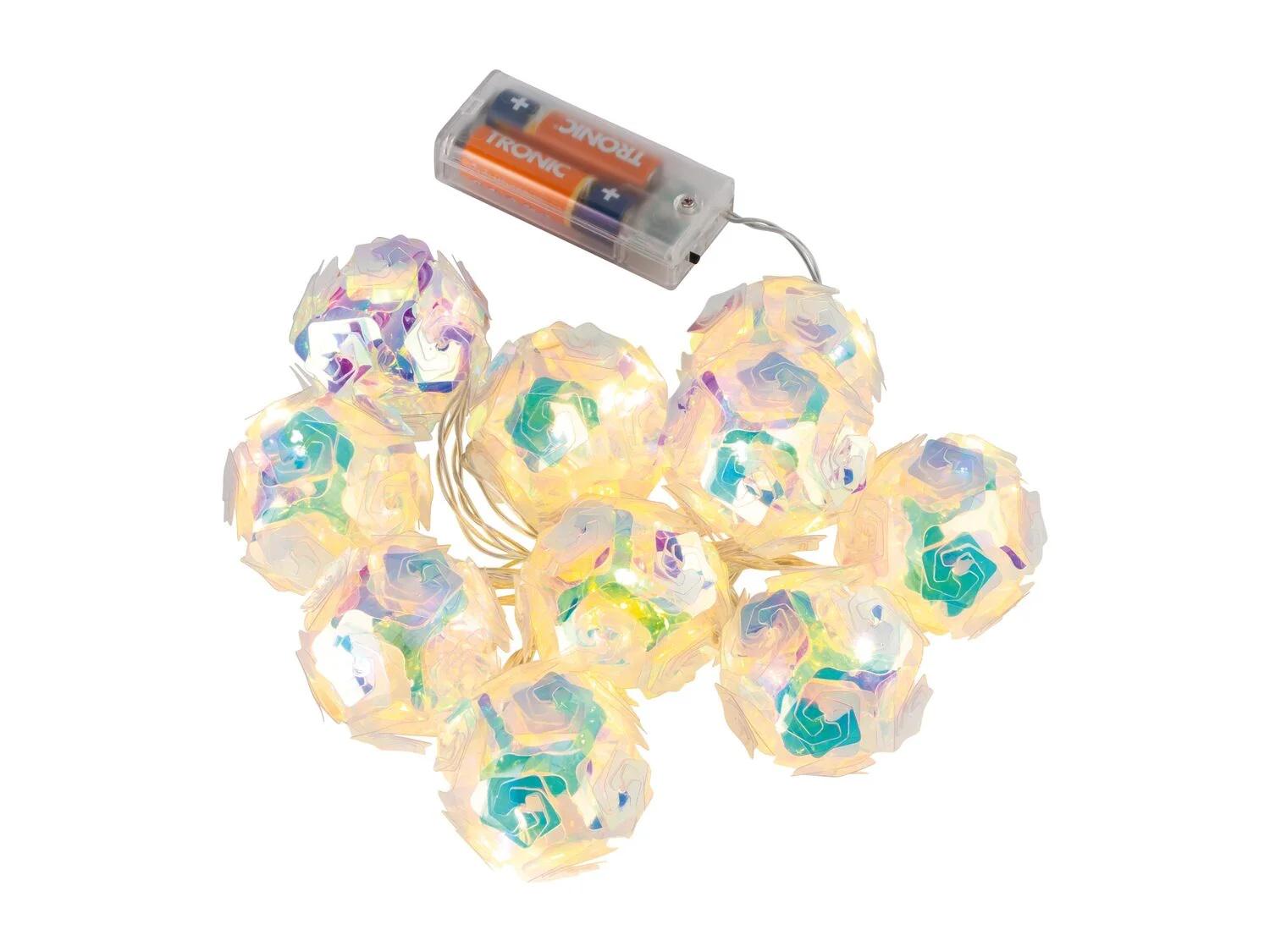 Гірлянда Livarno Home Голографічні кулі 10 LED з таймером 165 см (P1-00314) - фото 2 Гірлянда Livarno Home Голографічні кулі 10 LED з таймером 165 см (P1-00314) - фото 2