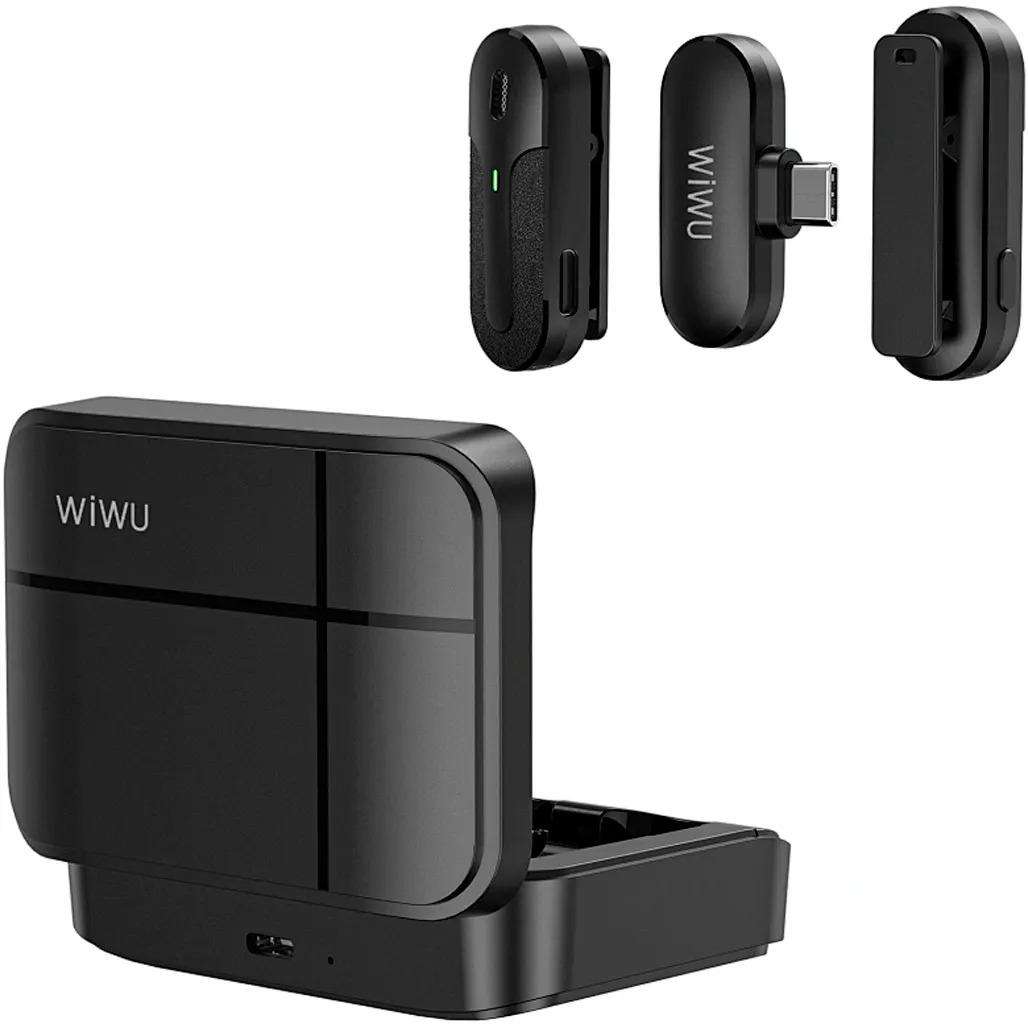 Микрофон петличный беспроводной WIWU mini Wi-WM002 USB Type-C (779873) - фото 4 Микрофон петличный беспроводной WIWU mini Wi-WM002 USB Type-C (779873) - фото 4