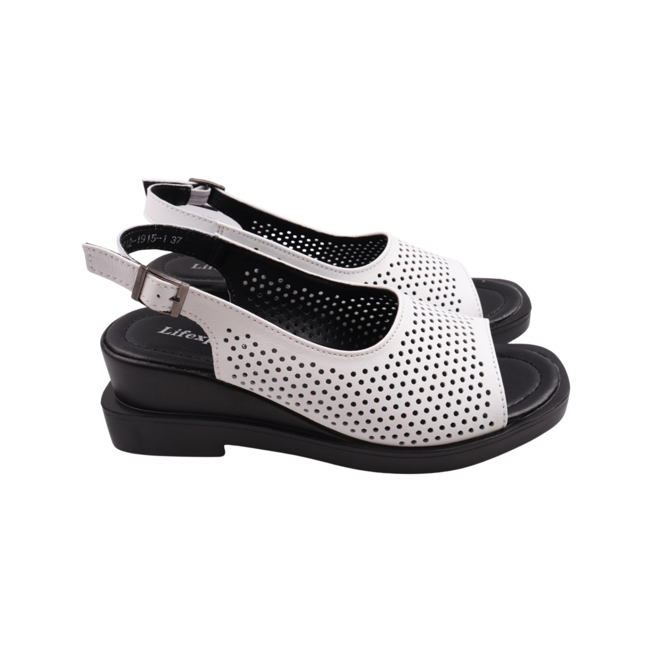 Босоножки женские Li Fexpert из кожи р. 38 Белый (1132-23LBC)