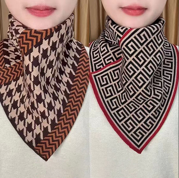 Шарф женский 2шт. Коричневый (C01301-2)