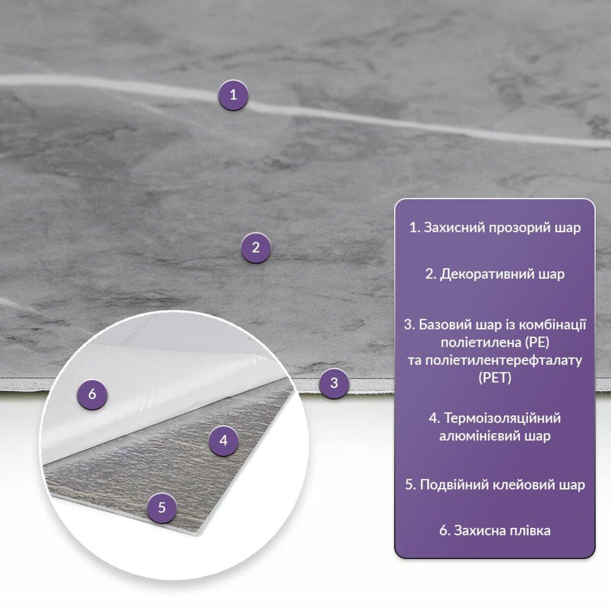 Плитка стінова самоклеюча 600х300х2 мм (SW-00001683) - фото 2 Плитка стінова самоклеюча 600х300х2 мм (SW-00001683) - фото 2