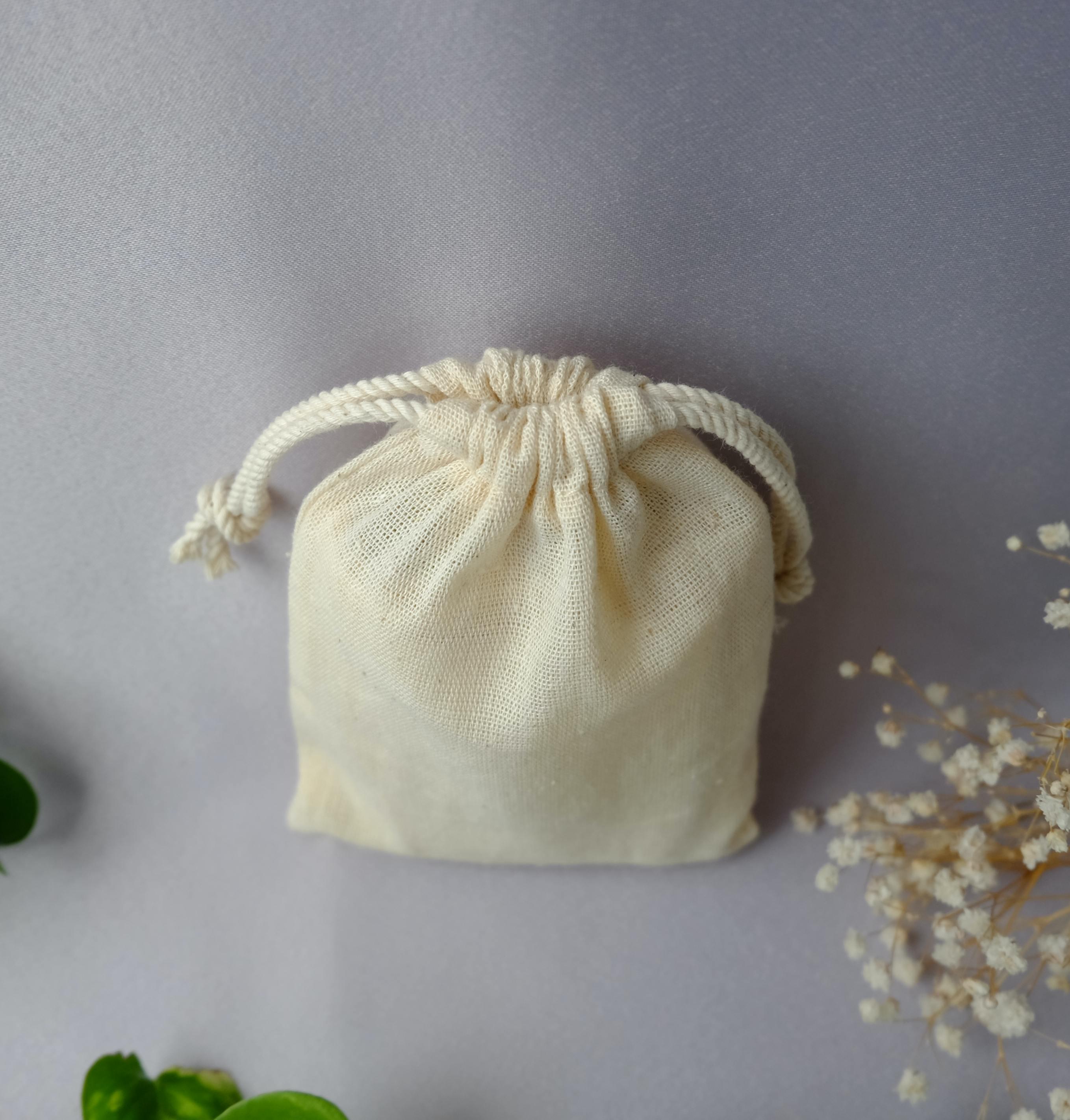 Мішечок бавовна 15х10 см Бежевий (29186868) - фото 3 Мішечок бавовна 15х10 см Бежевий (29186868) - фото 3