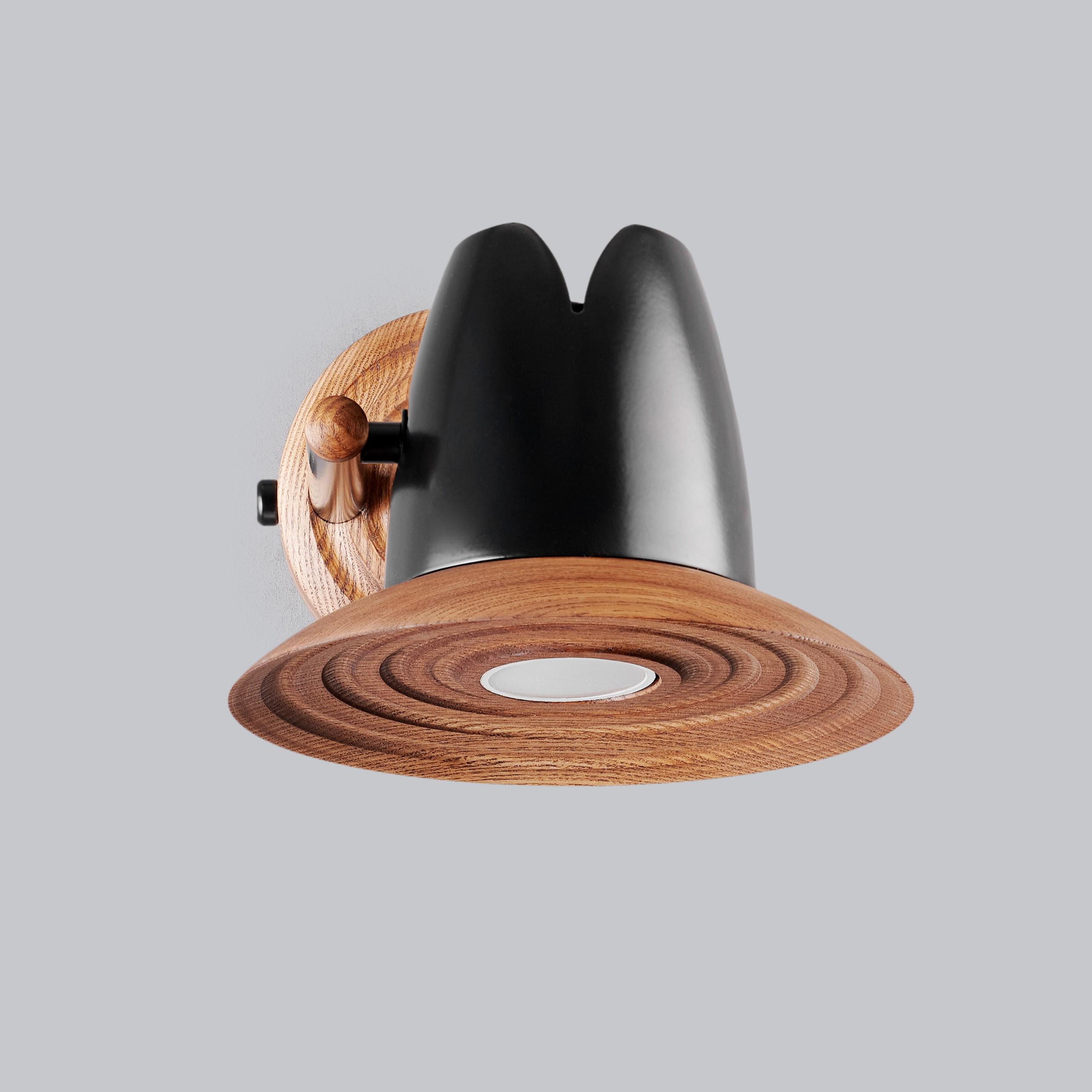 Бра в стиле лофт Gaff Design Orbit Black Walnut (BRA104) - фото 8