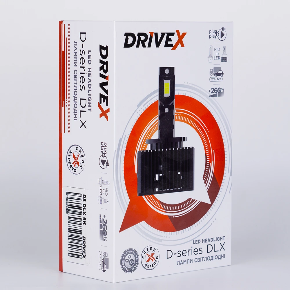 Автомобільні лампи DriveX LED D2 DLX 50W 6000K CAN під штатний блок (DR-00001350) - фото 5 Автомобільні лампи DriveX LED D2 DLX 50W 6000K CAN під штатний блок (DR-00001350) - фото 5