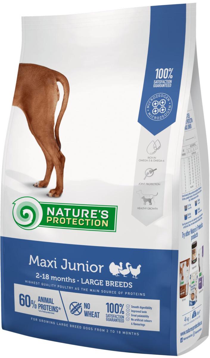 Корм сухой для юниоров Nature's Protection Maxi Junior Large breeds 4 кг (4771317457288)