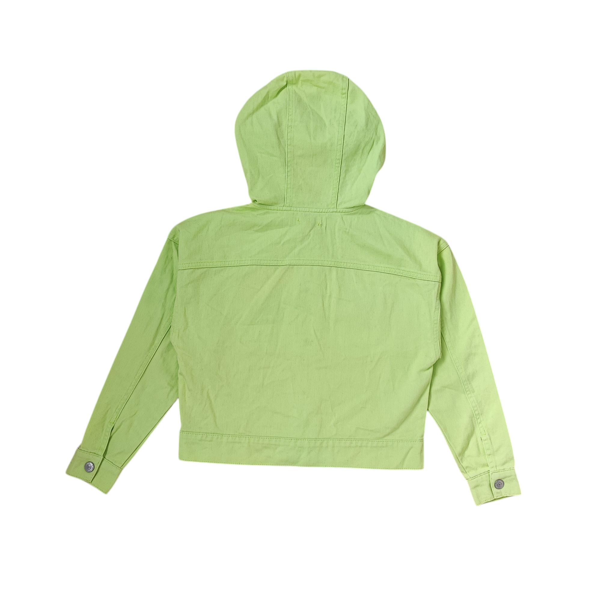 Куртка дитяча джинсова з капюшоном для дівчинки ONLY 128 см Салатовий (250313019) - фото 3 Куртка дитяча джинсова з капюшоном для дівчинки ONLY 128 см Салатовий (250313019) - фото 3