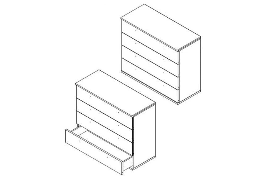 Комод Gerbor Holding Тіна KOM4S Сосна каньйон/Дуб сонома трюфель - фото 5 Комод Gerbor Holding Тіна KOM4S Сосна каньйон/Дуб сонома трюфель - фото 5