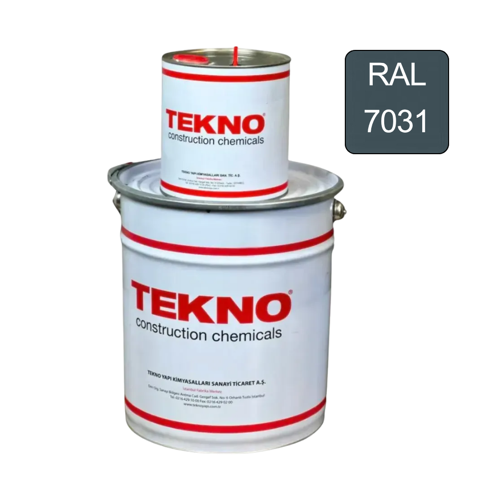 Полы наливные Эпоксидные Teknobond 500 двухкомпонентные 20 кг Ral 7031 (TB500)