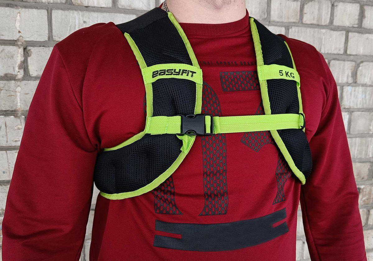 Жилет-обважнювач EasyFit JetPack 5 кг з металевими кульками (EF-JP-0005) - фото 2