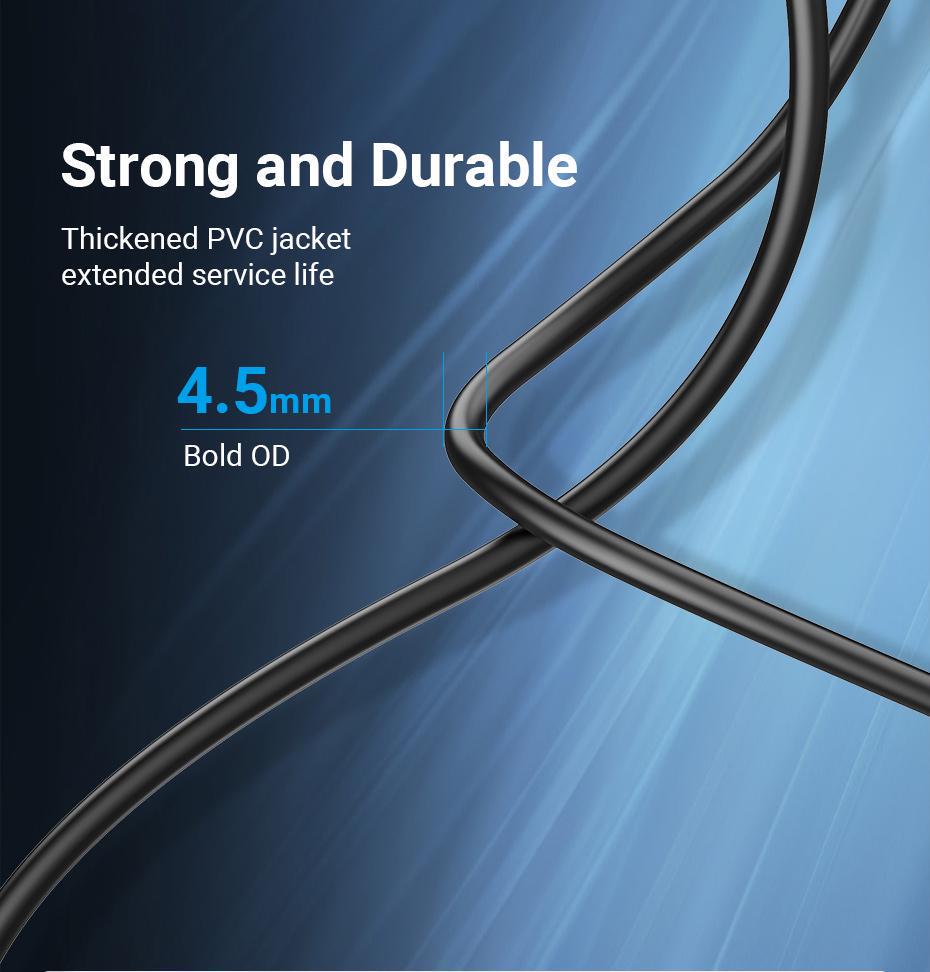 кабель екранований для принтера Vention USB 2.0 A-B 480 Мбіт/с нікельовані конектори 15 м Чорний (COQBN) - фото 8 кабель екранований для принтера Vention USB 2.0 A-B 480 Мбіт/с нікельовані конектори 15 м Чорний (COQBN) - фото 8