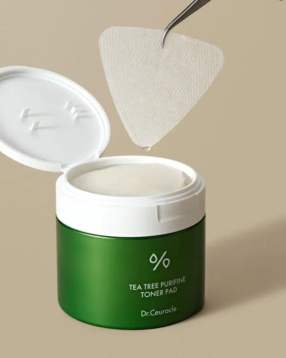 Падающие тонизирующие Dr.Ceuracle Tea Tree Purifine Toner Pad 60 шт. (29511051) - фото 3