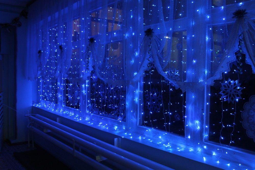 Гірлянда світлодіодна штора 240 лампочок 3х2 м Синій (1518249755) - фото 10 Гірлянда світлодіодна штора 240 лампочок 3х2 м Синій (1518249755) - фото 10