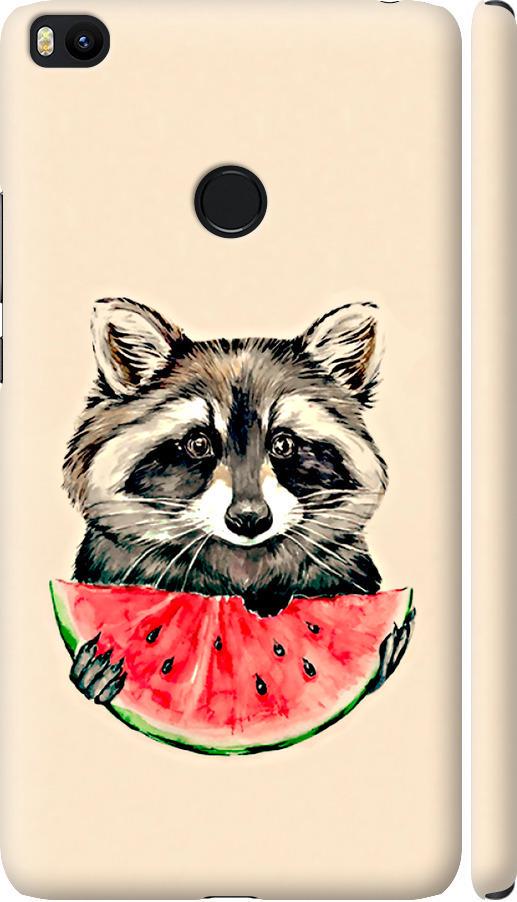 Чехол на Xiaomi Mi Max 2 Енотик с арбузом (4605m-994-42517)