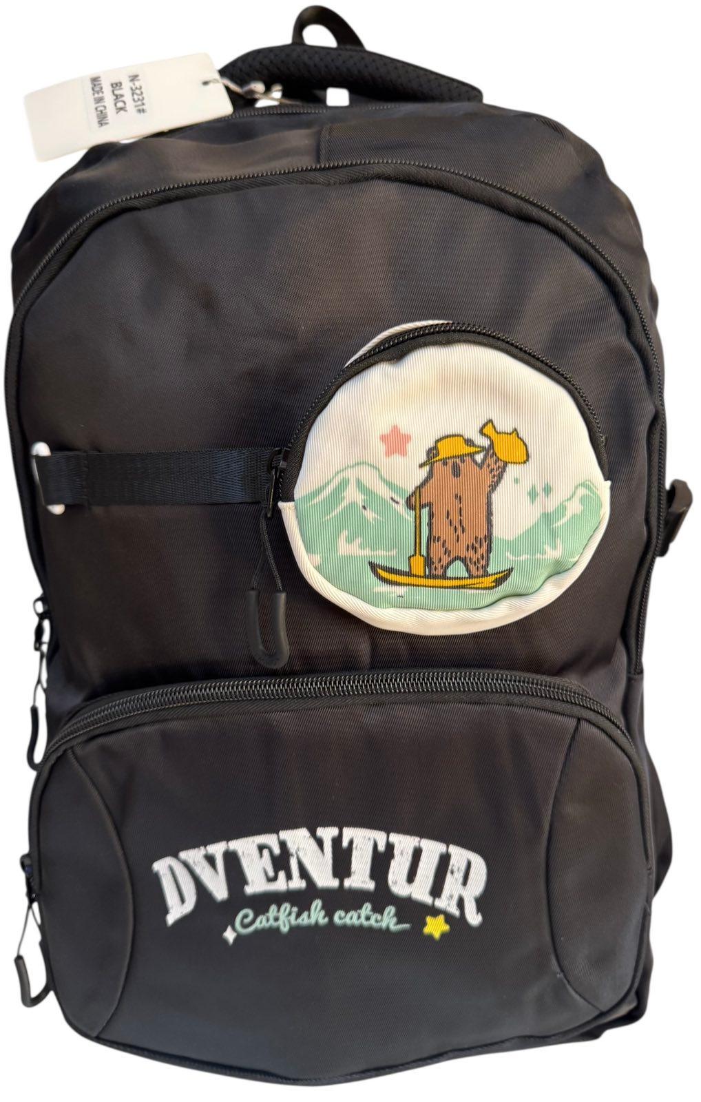 Рюкзак шкільний з трьома відділеннями Чорний (3231) - фото 3 Рюкзак шкільний з трьома відділеннями Чорний (3231) - фото 3