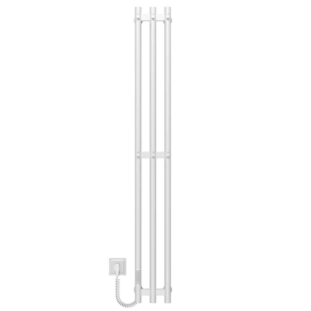 Полотенцесушитель электрический Deffi Zara П3 WD03 левое подключение нержавеющая сталь 140х1400 см Белый (A.CL.140.14.3.E.W.L.3)