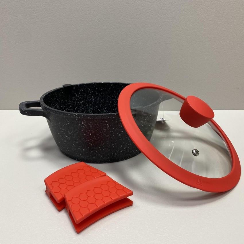 Кастрюля со стеклянной крышкой Bohmann BH-7353-20 алюминиевая 20 см 2,2 л (2181050746) - фото 2 Кастрюля со стеклянной крышкой Bohmann BH-7353-20 алюминиевая 20 см 2,2 л (2181050746) - фото 2