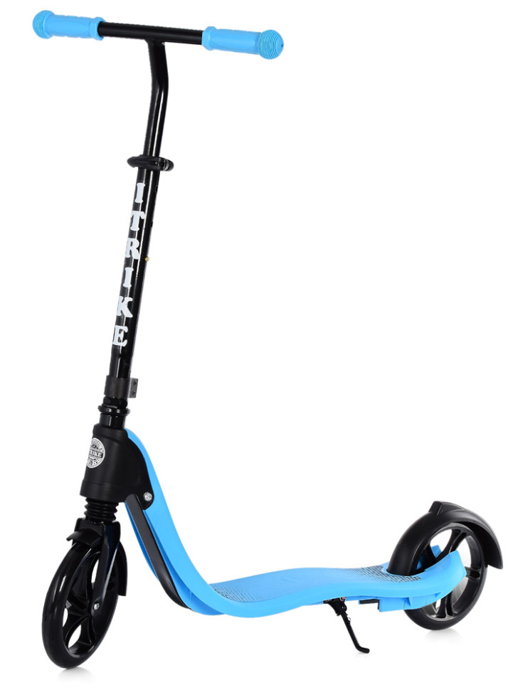 Самокат iTrike двухколесный/полиуретановые колеса Черный/Синий (DS-171-S-328)