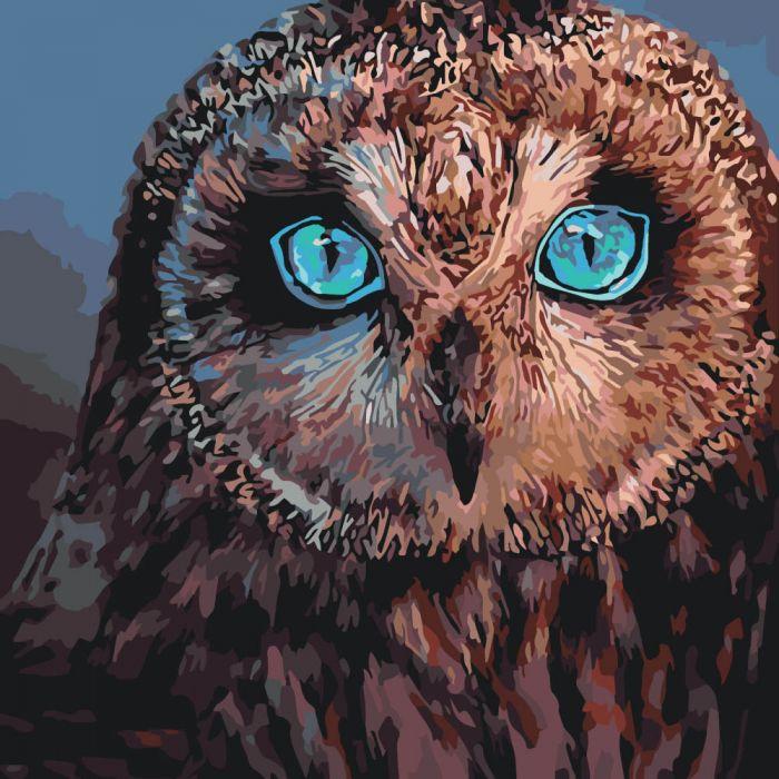 Картина по номерам Идейка "Тайная совушка" 40х40 см (KHO4056)