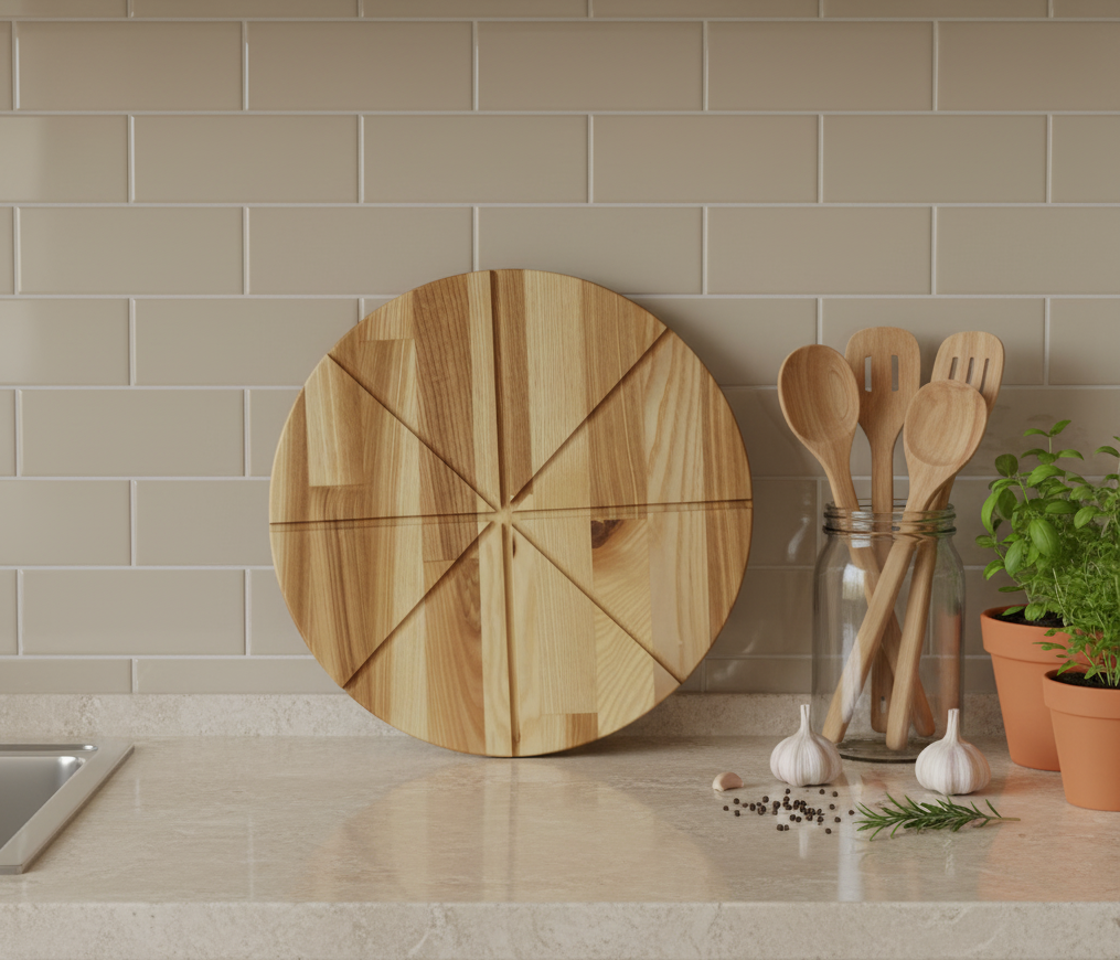 Дошка для піци з поділами кругла Ясень (2197755302)