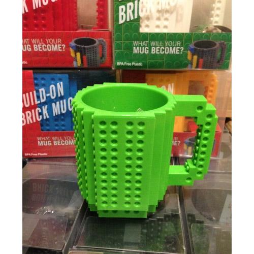 Чашка конструктор Brick Mug Зеленый - фото 6