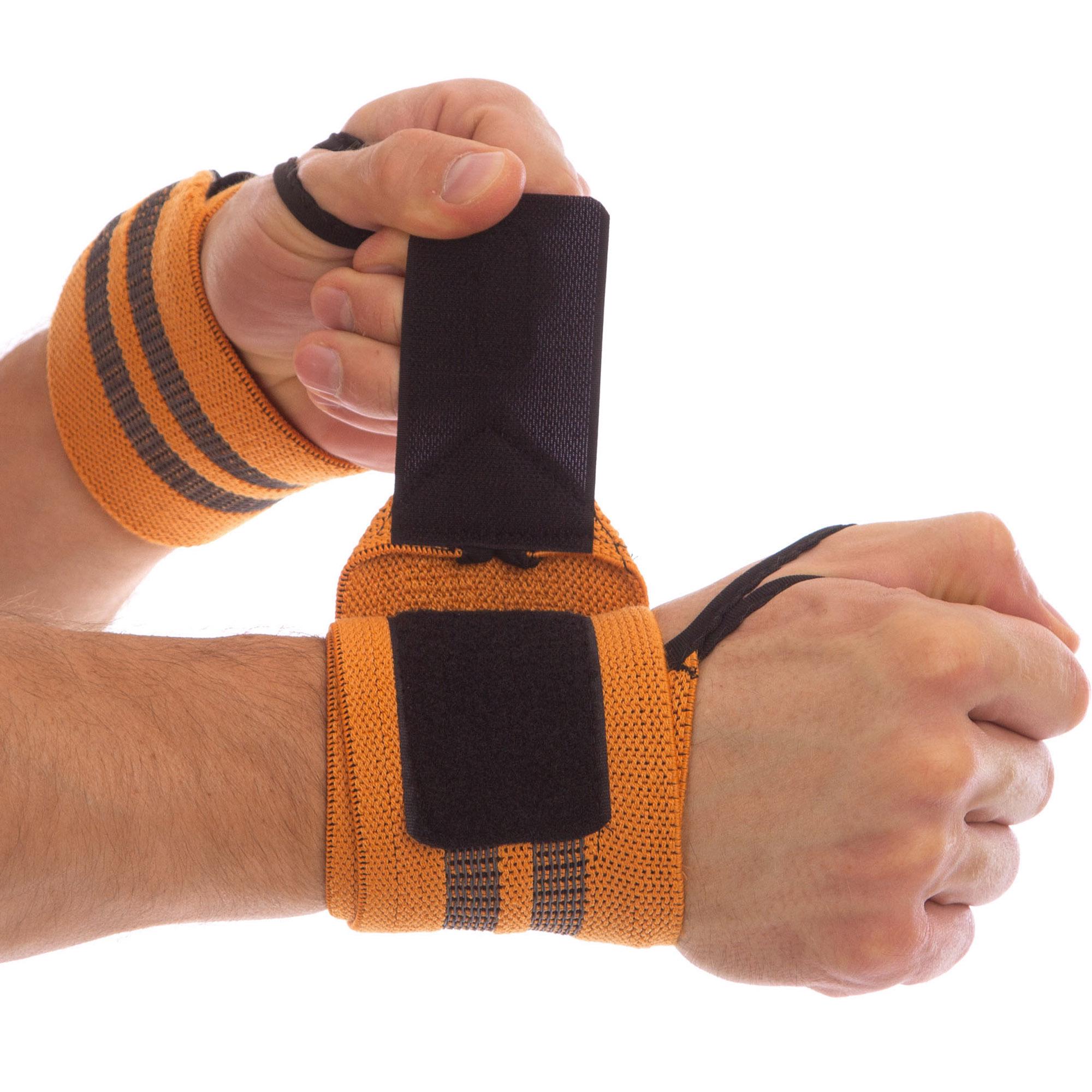 Бинты кистовые для жима MUTE STRENGTH WRIST WRAPS MT-9188-3 2 шт. Оранжевый - фото 1 Бинты кистовые для жима MUTE STRENGTH WRIST WRAPS MT-9188-3 2 шт. Оранжевый - фото 1