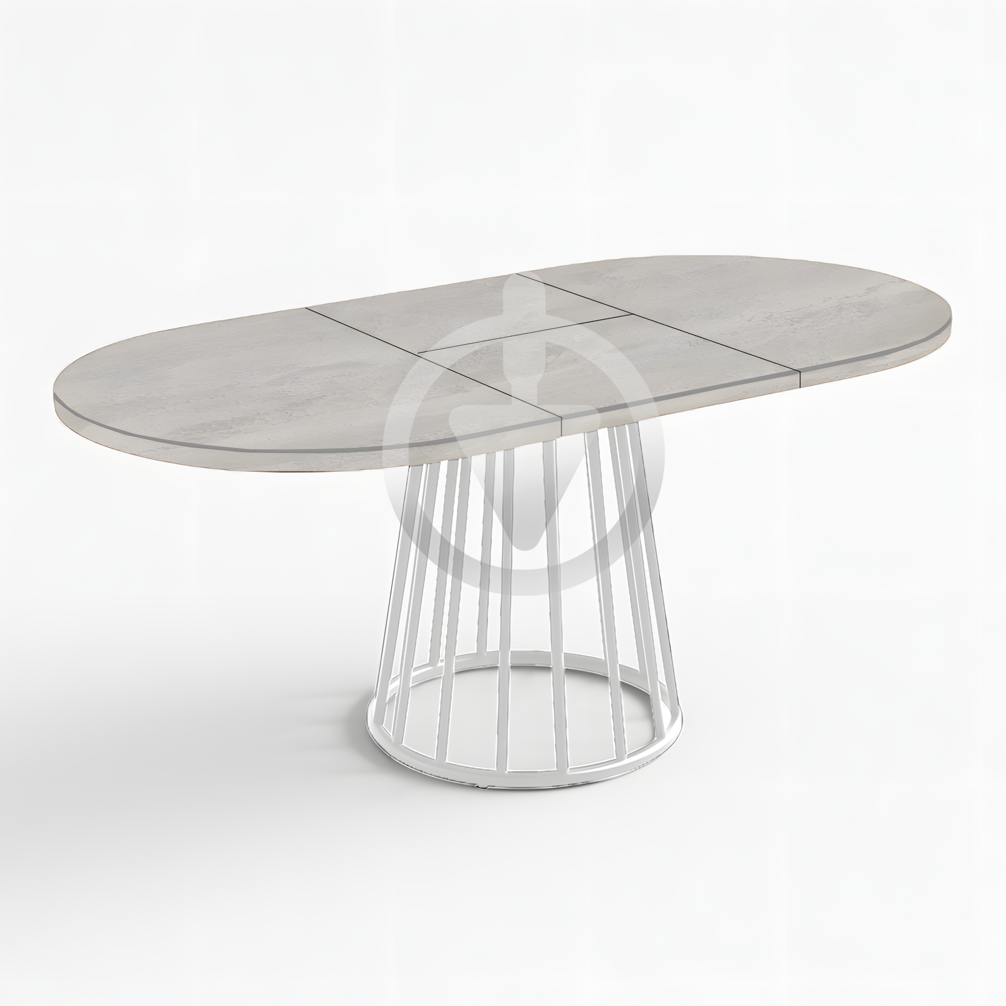 Стол кухонный раскладной RoMax Elegant Slide 80x80/110x80 см Loft Индастриал/Белый - фото 3 Стол кухонный раскладной RoMax Elegant Slide 80x80/110x80 см Loft Индастриал/Белый - фото 3