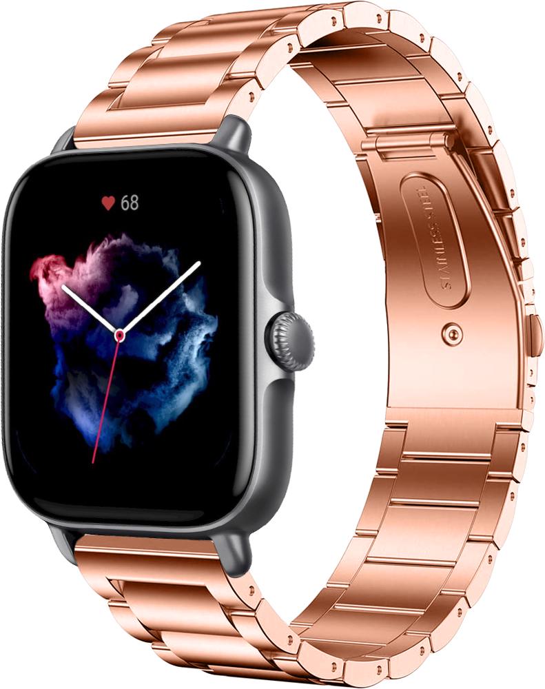 Браслет металевий Shape для Amazfit GTS 3 Rose Gold (25310-27)